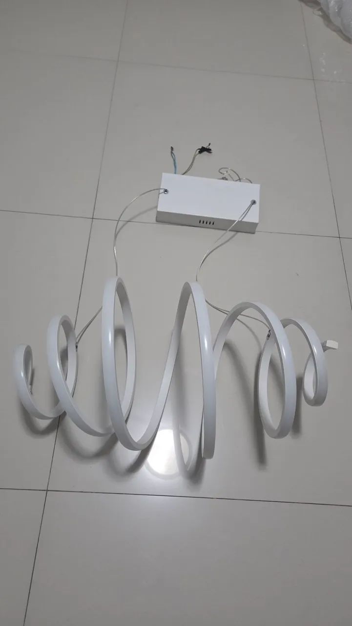 Lustre luminária led caracol - Foto 2