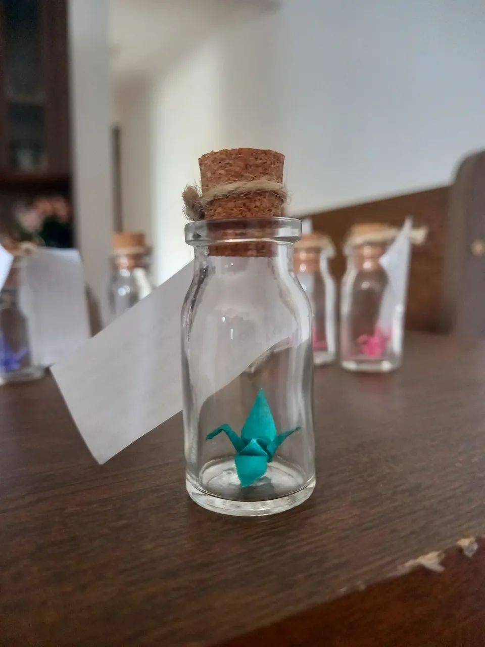 Lembrancinhas para festas e eventos: garrafinhas com mini tsurus  - Foto 5