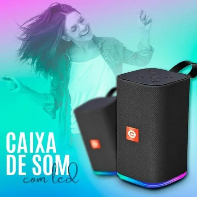 Caixa de Som Bluetooth LED RGB Multimídia - Foto 2