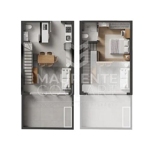 Loft garden com 1 dormitório em Coqueiros - Foto 4