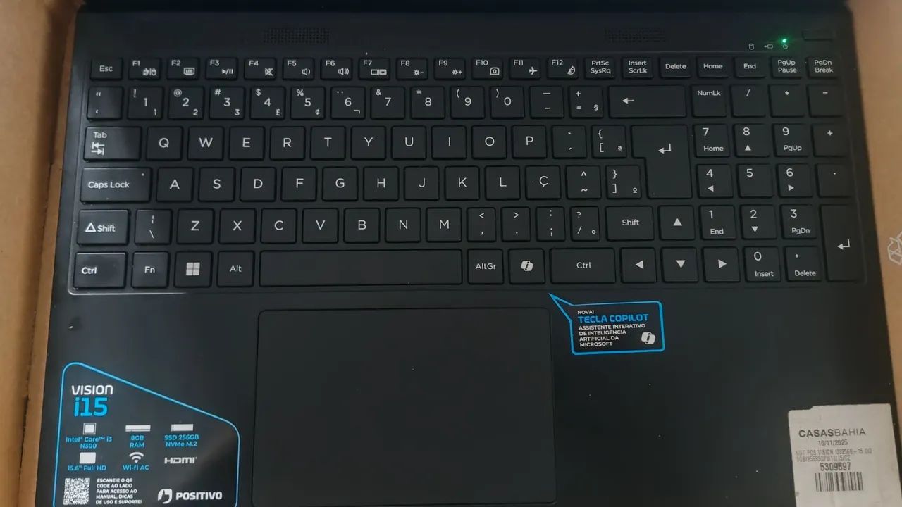 Notebook vision i15 core 3 positivo