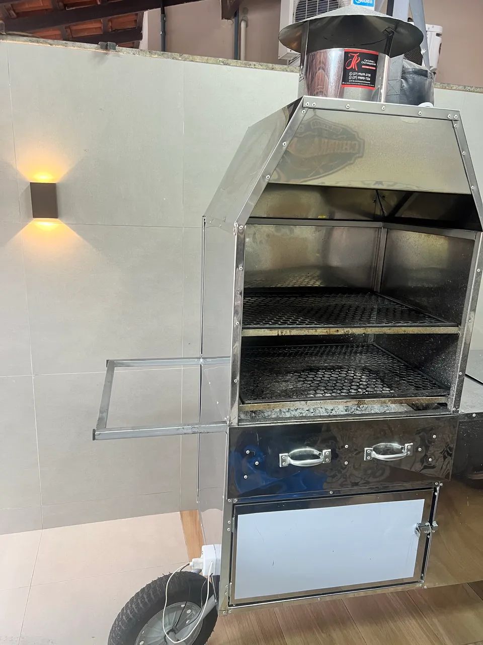 Vendo carrinho de churrasquinho novo - Foto 5
