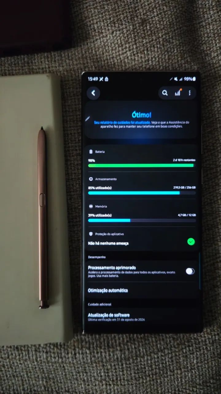 Note 20 ultra 256 gb 12 RAM 108mp bronze, raro e bem conservado 