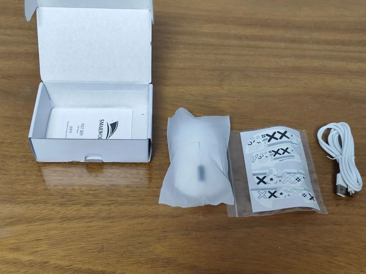 Mouse smailwolf rs7 novo branco - Foto 2