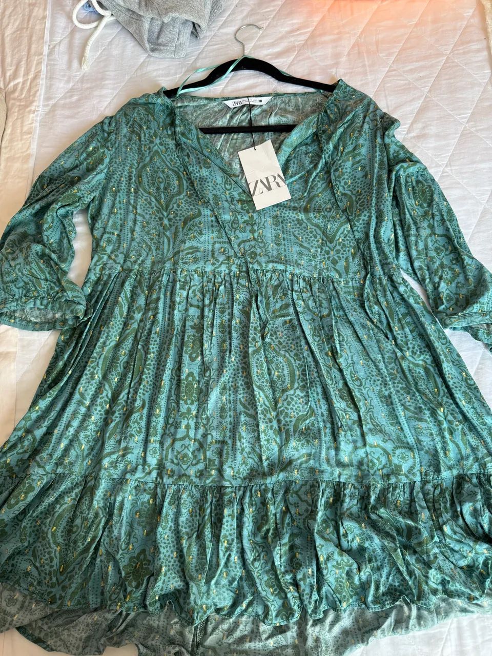 Vestido estampado Zara