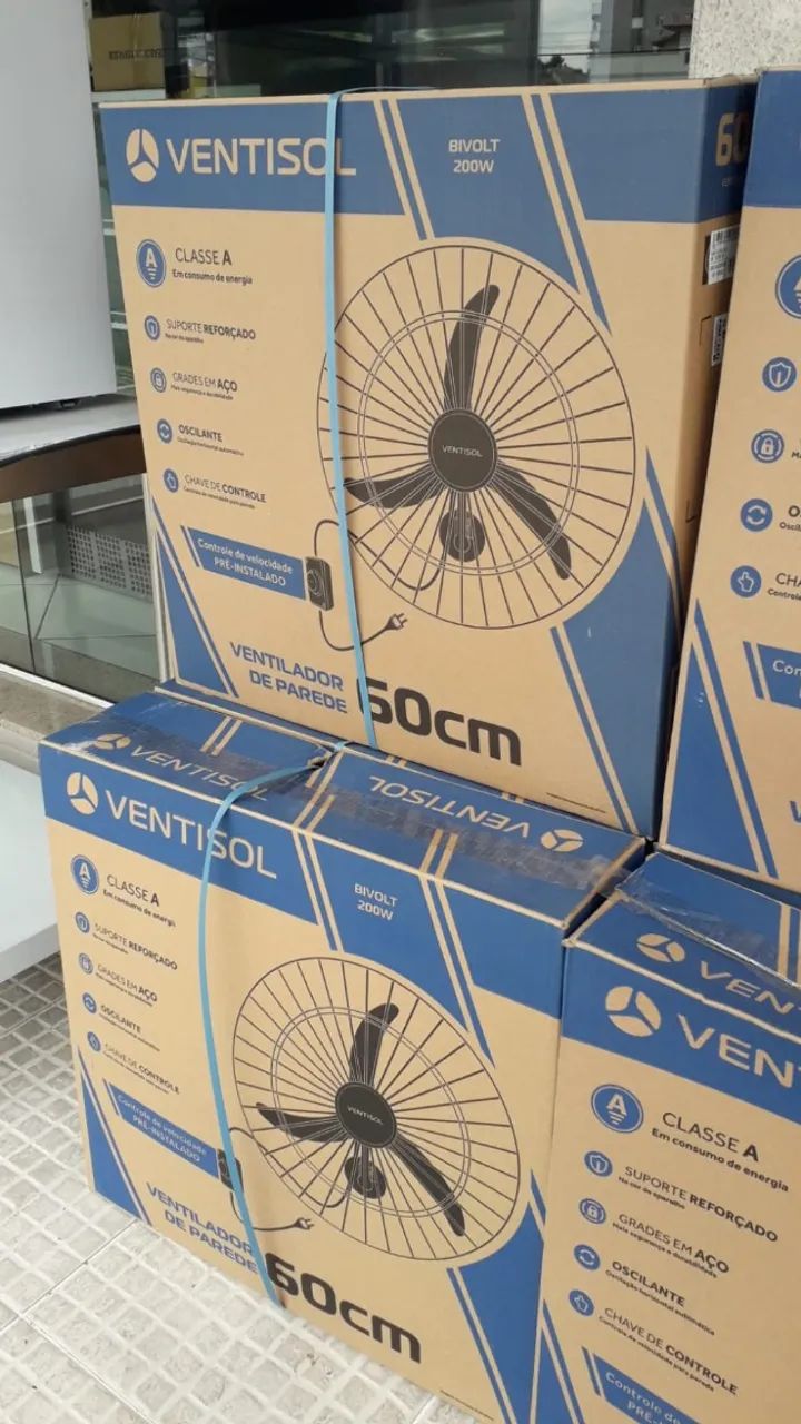 Ventilador de Parede com 60cm - Ventisol - Sadi