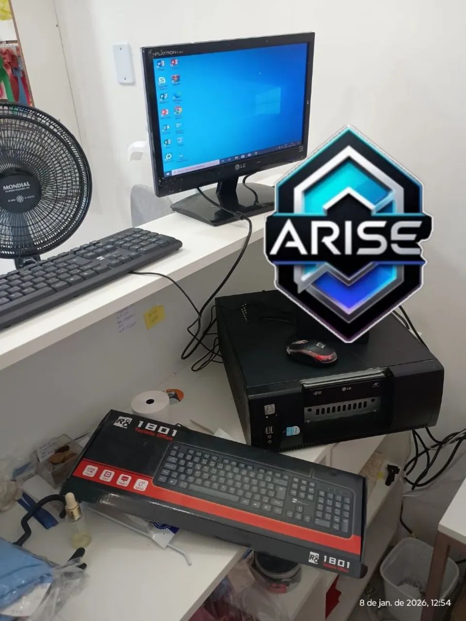 Pc completo com placa wi fi 4g de ram processador Intel dual core