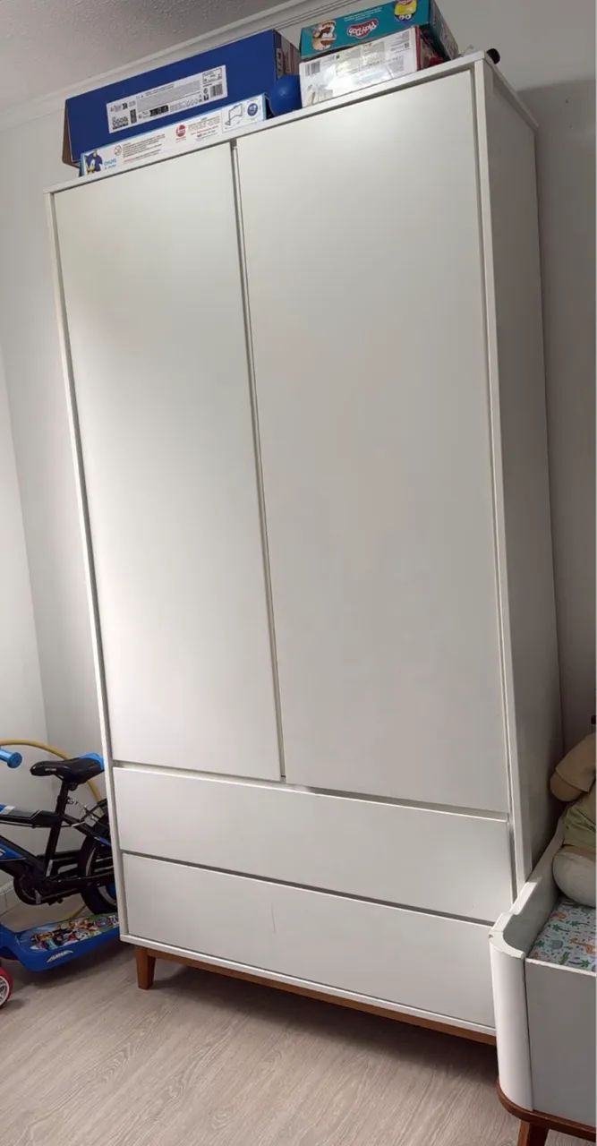 Jogo kit Armário cama/berço infantil