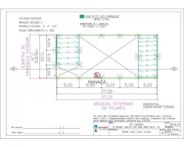 Galpão para alugar, 313 m² por r$ 3.500,00/mês - itajuba - barra velha/sc - Foto 16
