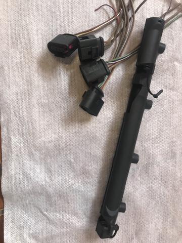 Plug conector + acabamento plástico bobina Gol G6 - Foto 4