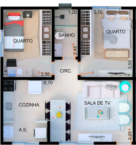 Apartamento à venda com 2 dormitórios em Dona rosa, Divinopolis cod:14055 - Foto 2
