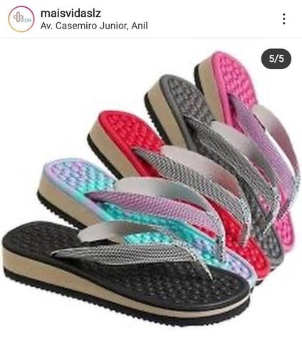 Sandálias massageadoras dor esporão calcâneo