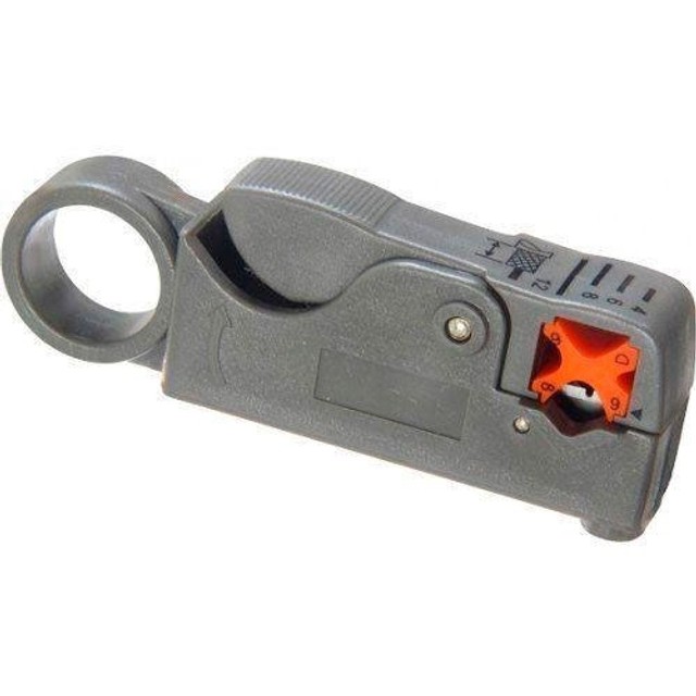 Decapador Rotativo de Cabos RG6/RG59 (Ferramenta Profissional de Antenista)