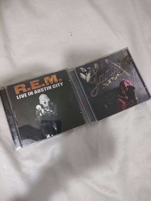 Janis Joplin e R.E.M CDs originais