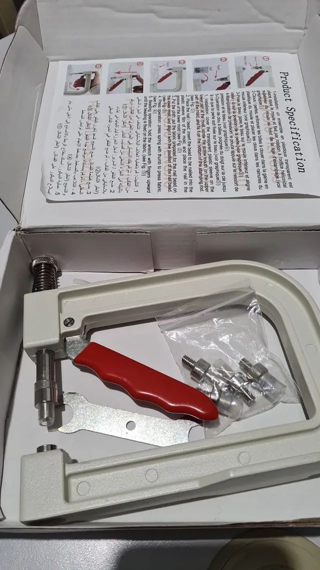 Maquina de pregar perolas nova aceito troca poralgo do meu interesse