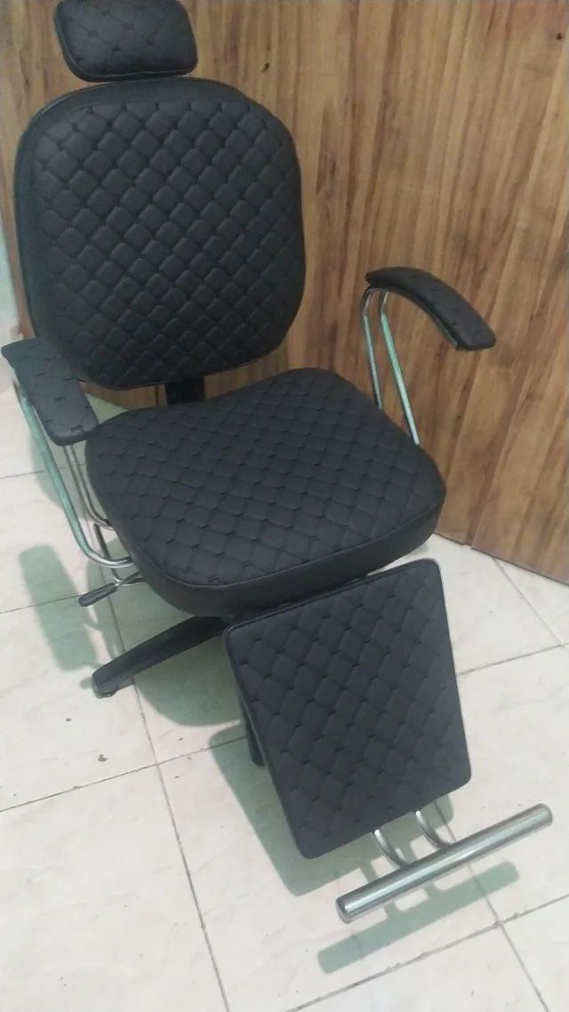 Baasha Cadeira de barbeiro dourada Cadeira de salão reclinável para todos  os fins com hidráulica resistente, cadeira de salão para cabeleireiro,  equipamento de salão de cadeira de tatuagem