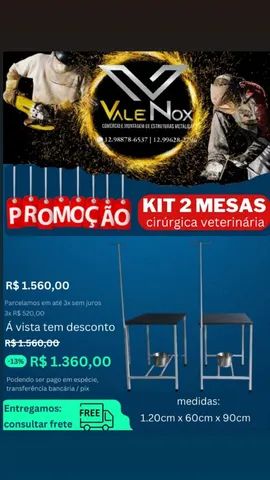 Mesa cirúrgica veterinária  - Foto 2