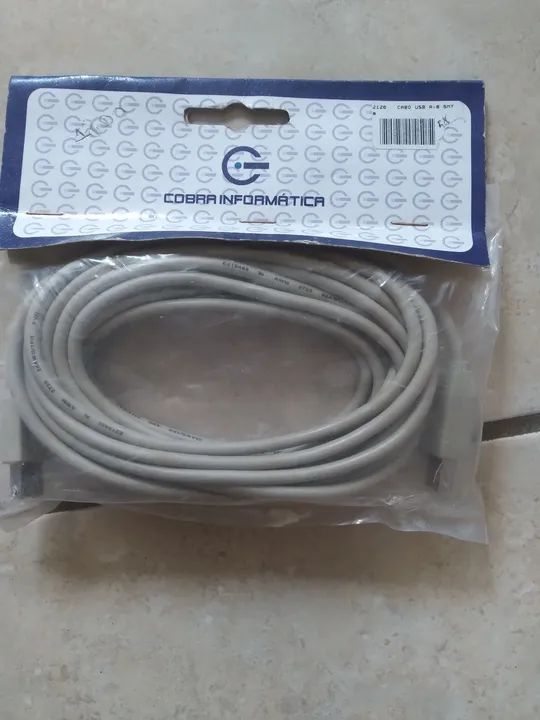Cabo USB A-B 5m - Foto 2