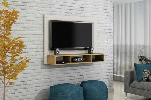 Painel Suspenso TV Até 46 Polegadas C/03 Nichos.