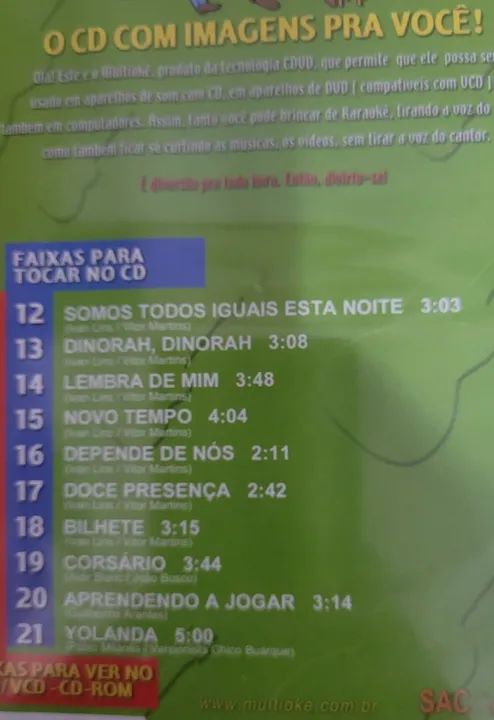 Kit 7 DVDs Caraokê Diversos  - Foto 2