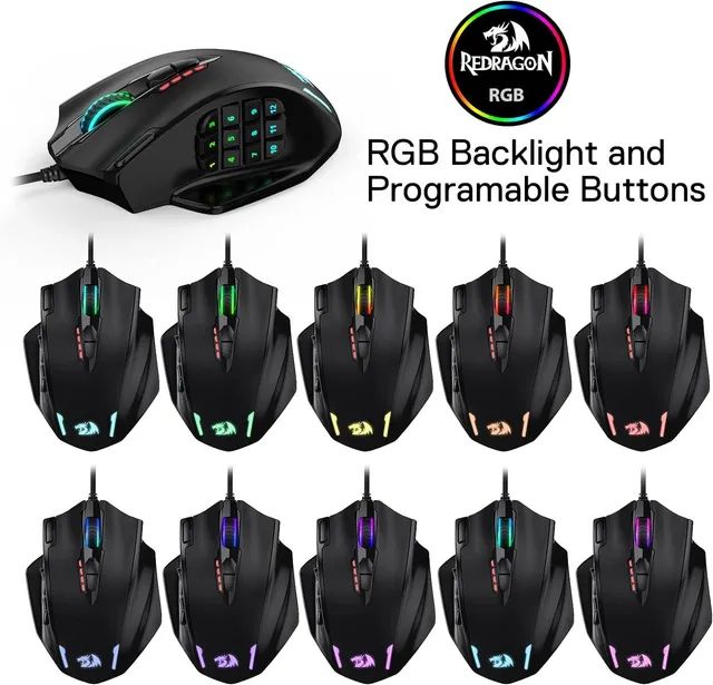 Mouse Redragon Impact M908 Impact RGB - Foto 4