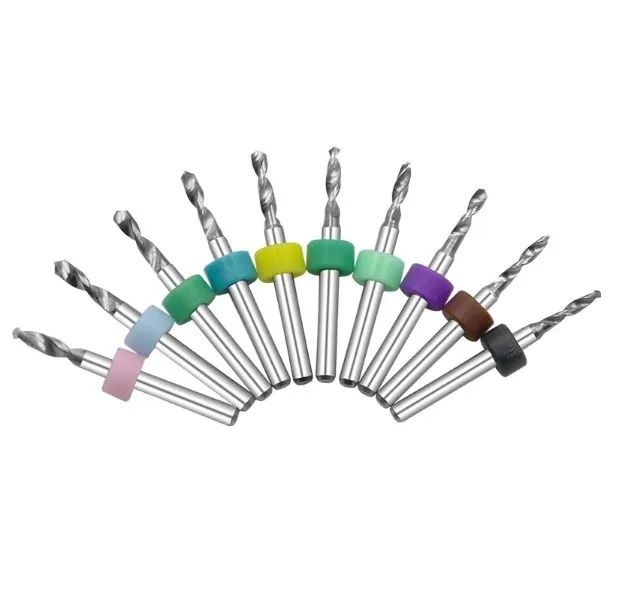 Jogo de Broca para Microrretífica 1.1mm - 2mm Haste 3.175mm - Kit com 10pcs - Foto 2