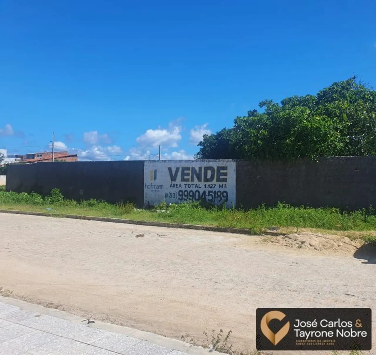 Terreno a VENDA com 1.127m² na cidade de Cabedelo - Documentação 100% regular
