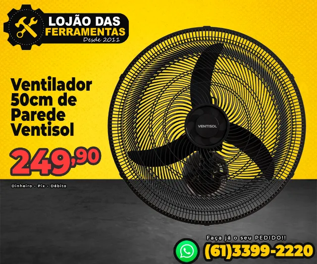 Ventilador 50cm de Parede Ventisol