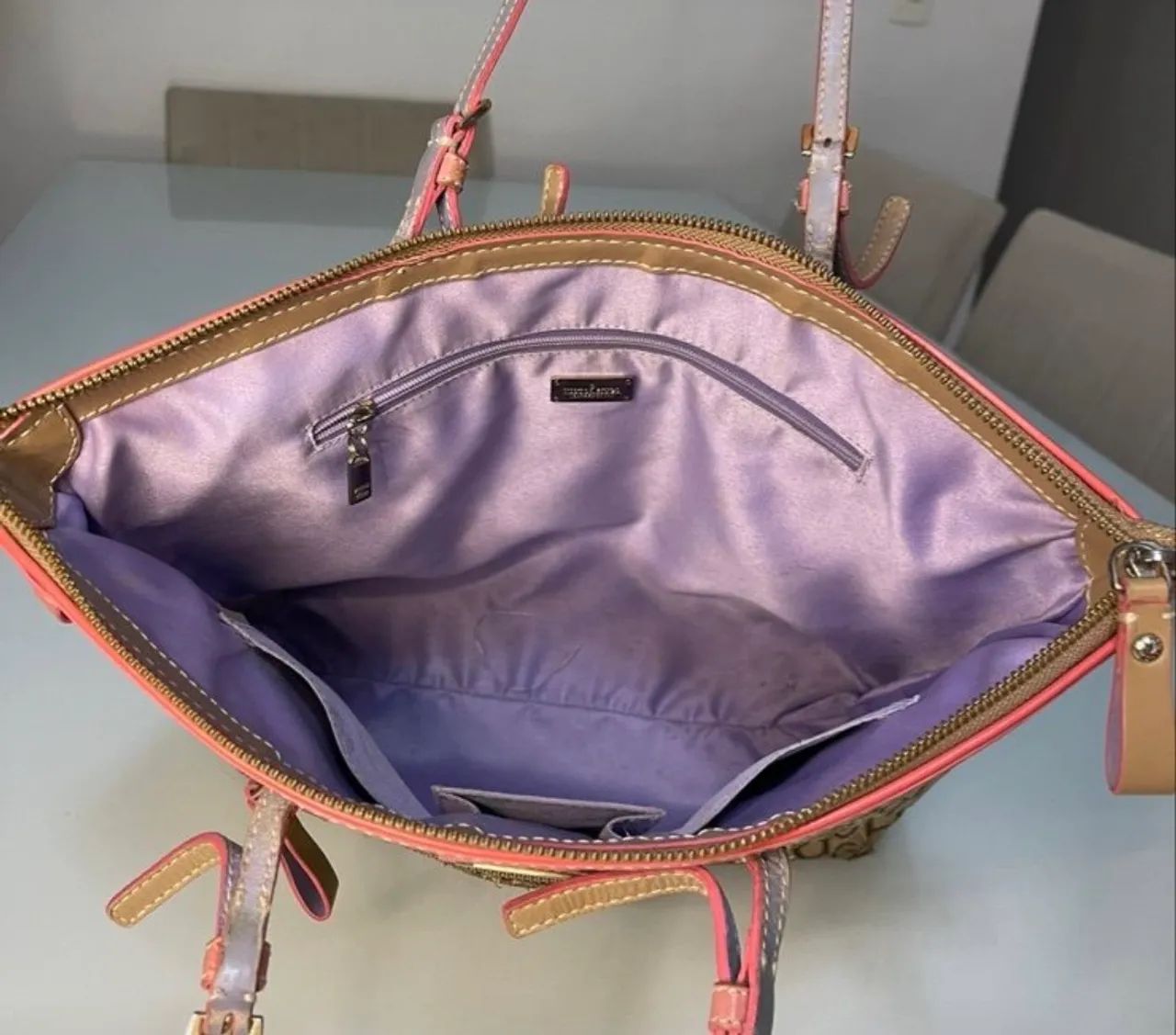 Bolsa Victor Hugo Bege/Jaguard