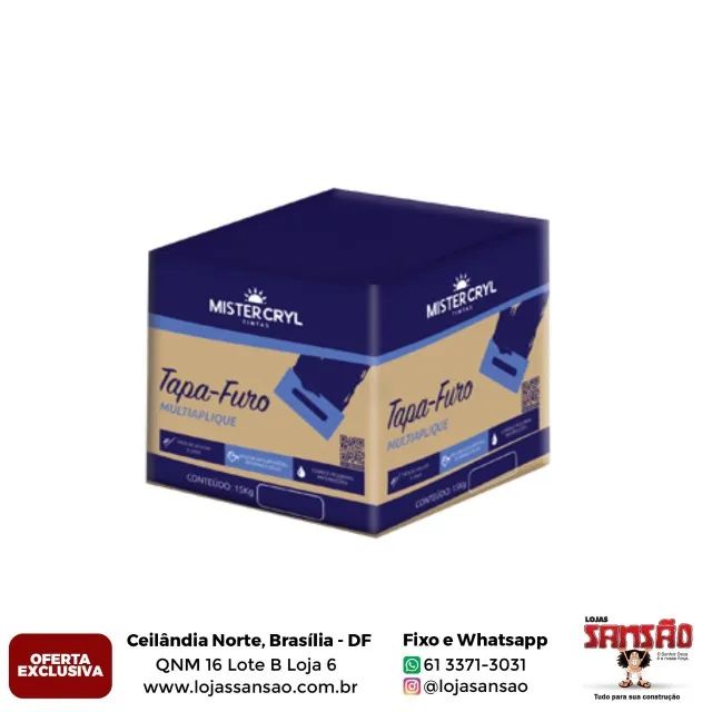 Massa Corrida 15 KG - Primeira linha