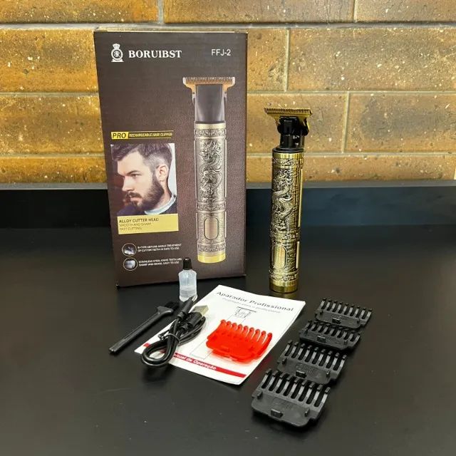 Maquina Acabamento Recarregável Detalhe  Cabelo Barba Sem Fio - Foto 3