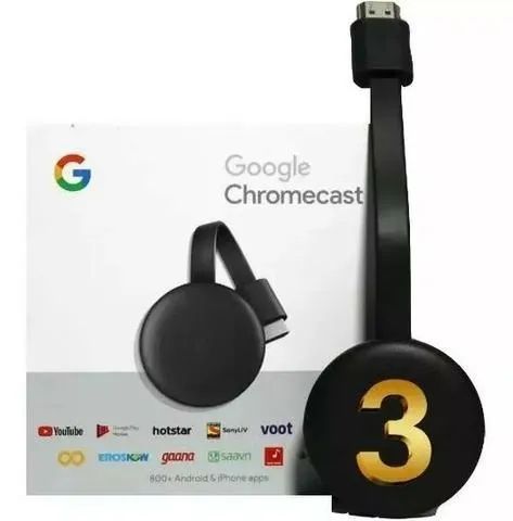 Chromecast 3 Google 1080p 3ª Geraçao Loja Coimbra Computadores Entrega - Foto 3