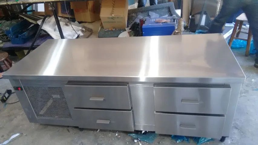 Balcão de encosto, gaveteiro refrigerado aço inox. - Foto 3