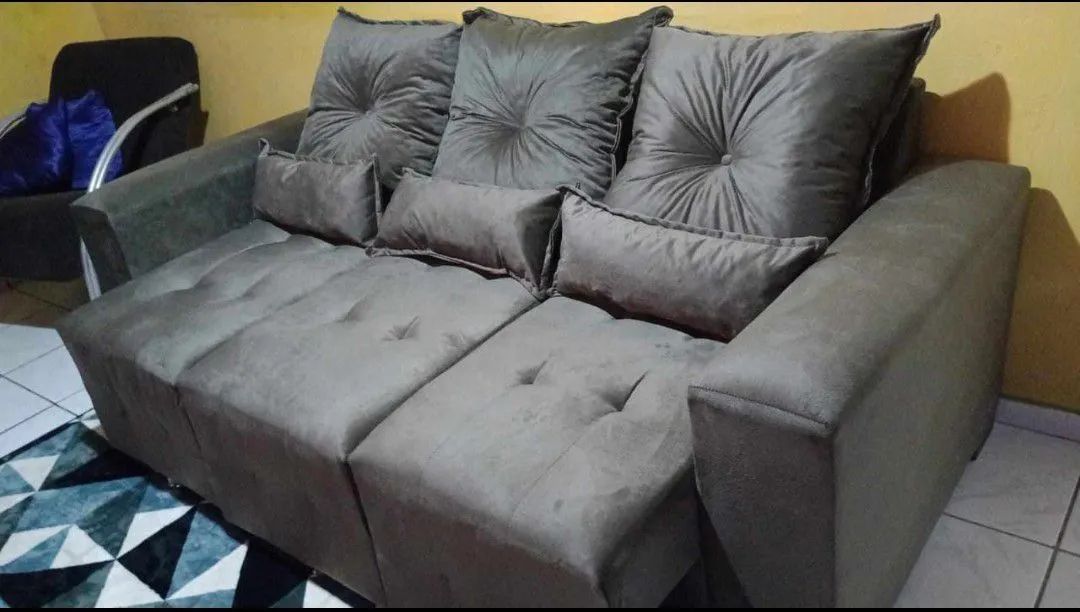 Sofá retrátil 3 lugares - Foto 4