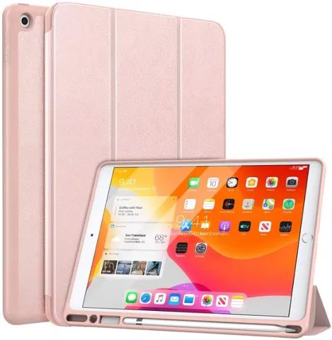 Capa Smart Case P/ iPad 7 10.2 Ipad 8 Ipad 9 10.2'' Com Slot Apple Pencil