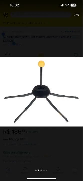 Suporte Tromprete Profissional Dobravel Hércules Ds410b  - Foto 4