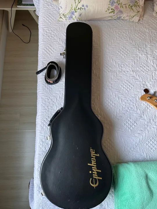 Guitarra Epiphone Les Paul Model Standar Pro Canhoto - Foto 6