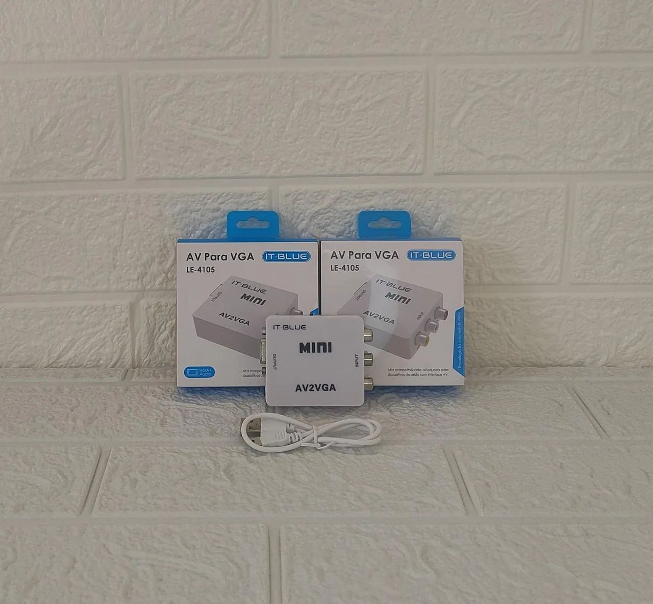 Conversor AV para VGA Mini LE-4105 IT-Blue