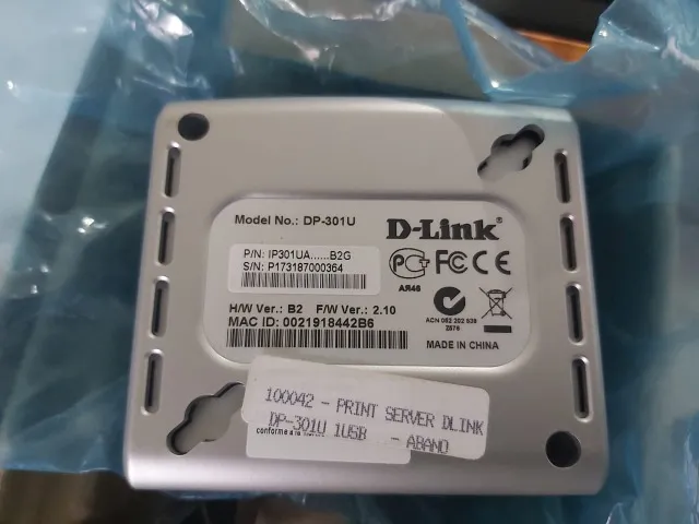 SERVIDOR DE IMPRESSÃO D-LINK DP-301U