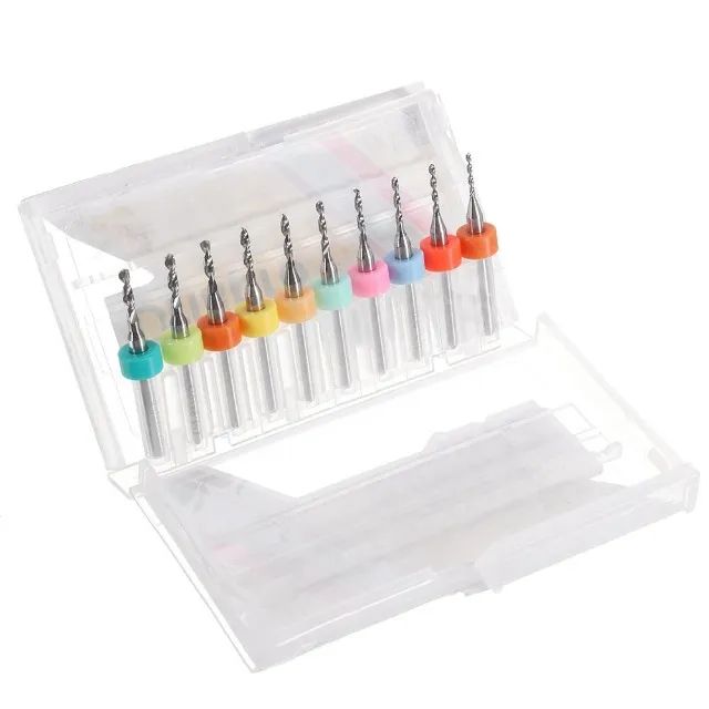 Jogo de Broca para Microrretífica 1.1mm - 2mm Haste 3.175mm - Kit com 10pcs - Foto 3