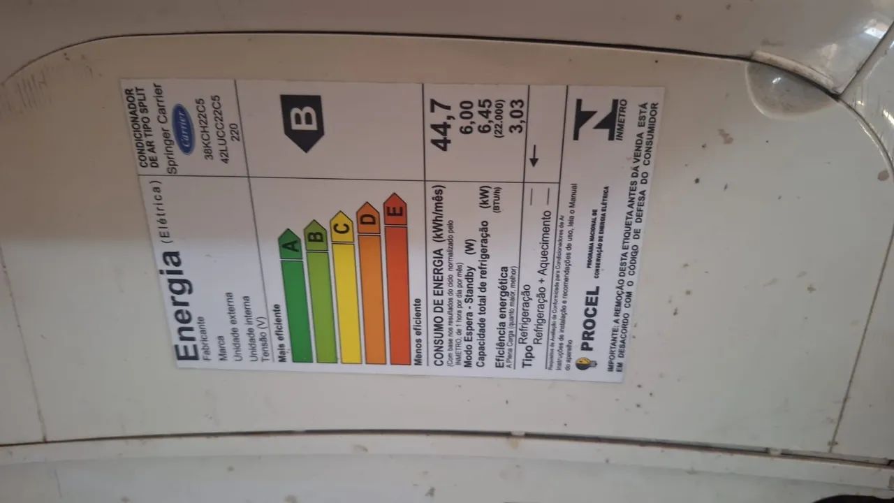 Ar Condicionado Split Usado Carrier  - Foto 2