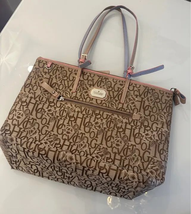 Bolsa Victor Hugo Bege/Jaguard - Foto 2