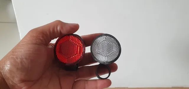 Pedal/Kit Segurança Olho de Gato Refletivos Bike Campainha Retrovisor - Foto 3