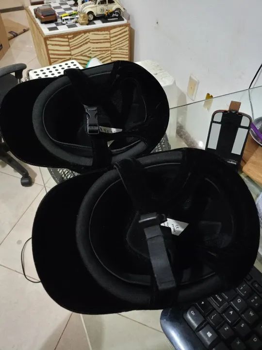 Capacete de equitação - Preto - usado - Foto 3