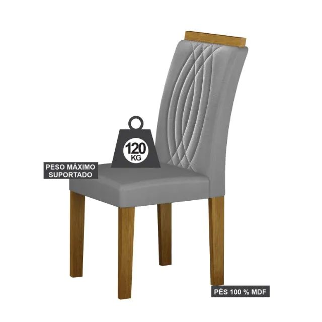 Mesa 8 Cadeiras 135x135 Trude - Foto 3