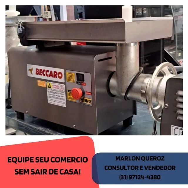 Moedor de Carne Novo Inox Bivolt