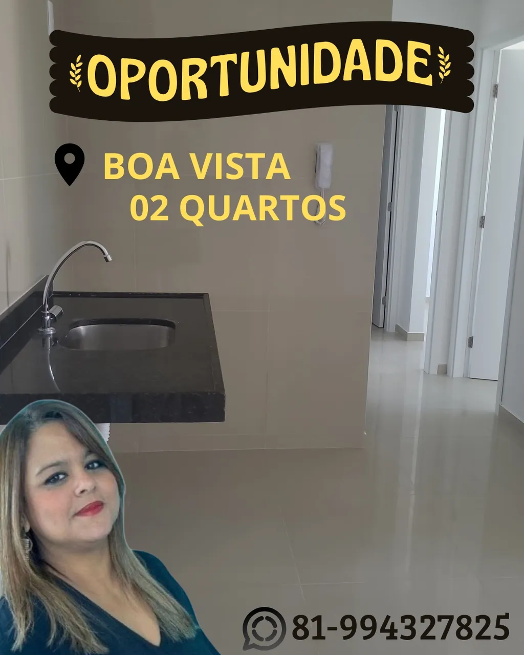 Apartamento com 02 quartos na Boa Vista, pronto pra morar! Vaga de garagem e 01 suíte.