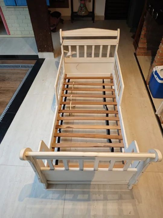 Cama Infantil Madeira Maciça Patina Provençal  - Foto 3