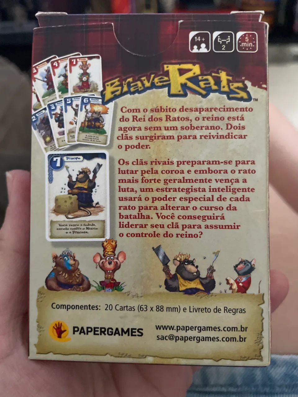 Jogo de Cartas Brave Rats - Foto 2