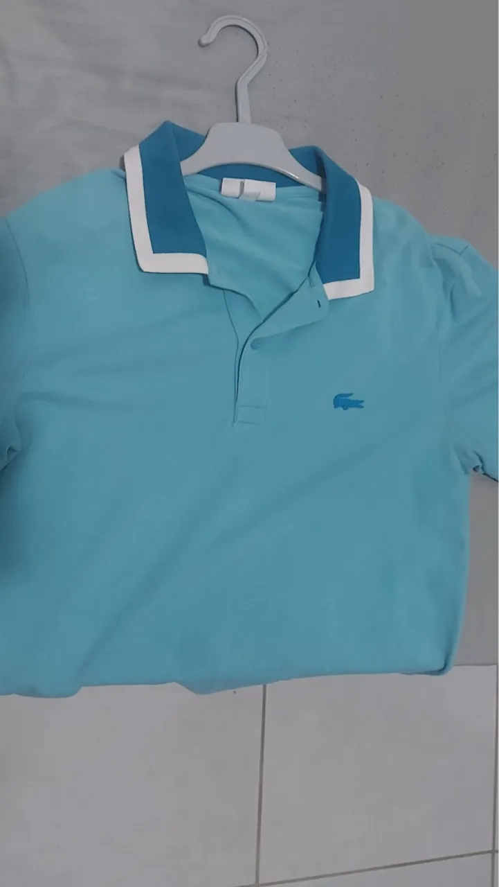 Camisa Polo Lacoste Azul
